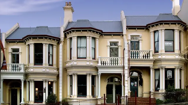 A row of Victorian terraced houses